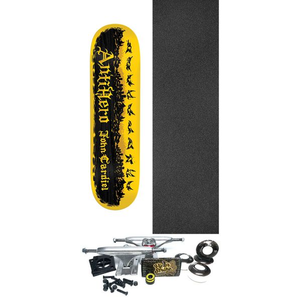 Anti Hero Skateboards John Cardiel Pigeon Motion Skateboard Deck - 8.38" x 32.25" - Complete Skateboard Bundle